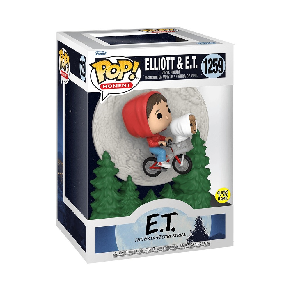 Funko Pop Moments ET Elliott & ET Glow 1259 40th Anniversary Vinyl Figure